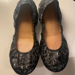 Tieks obsidian black ballet flats